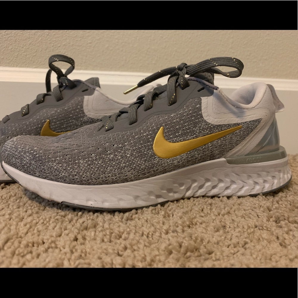 Nike silver and grey shoes